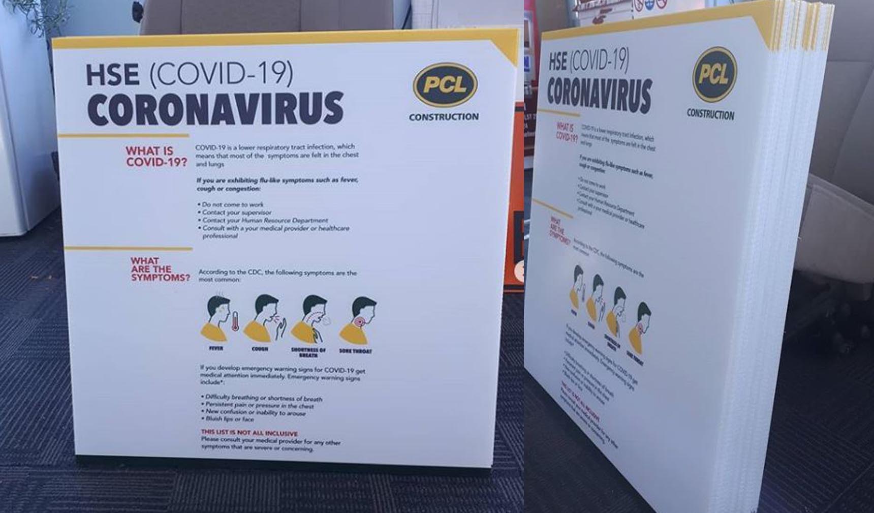coronavirus safety sign